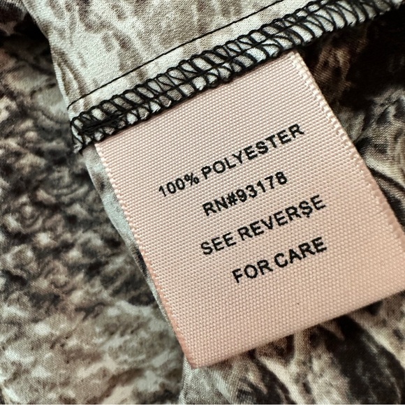 Philosophy Snakeskin Print Button Front Blouse - Size S - Picture 15 of 16